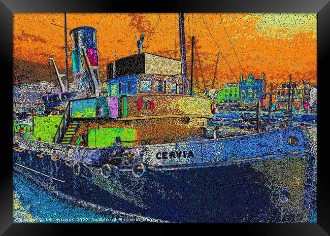 The Cervia, at Ramsgate Royal Harbour Framed Print by Jeff Laurents