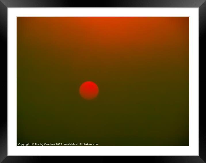 The Sun Framed Mounted Print by Maciej Czuchra