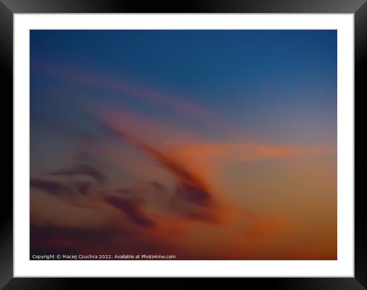 Red Garuda Cloud Framed Mounted Print by Maciej Czuchra
