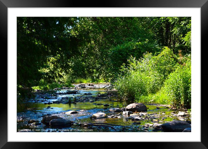 "Enchanting Serenity: A Journey through Jackson Cr Framed Mounted Print by Ken Oliver