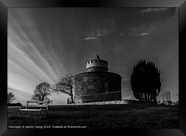 The Timeless Mystery of Clifton Observatory Framed Print by Sandy Young