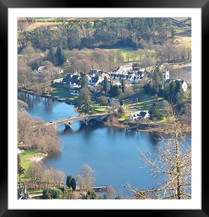 Kenmore  Perthshire Scotland Framed Mounted Print by Sandy Young