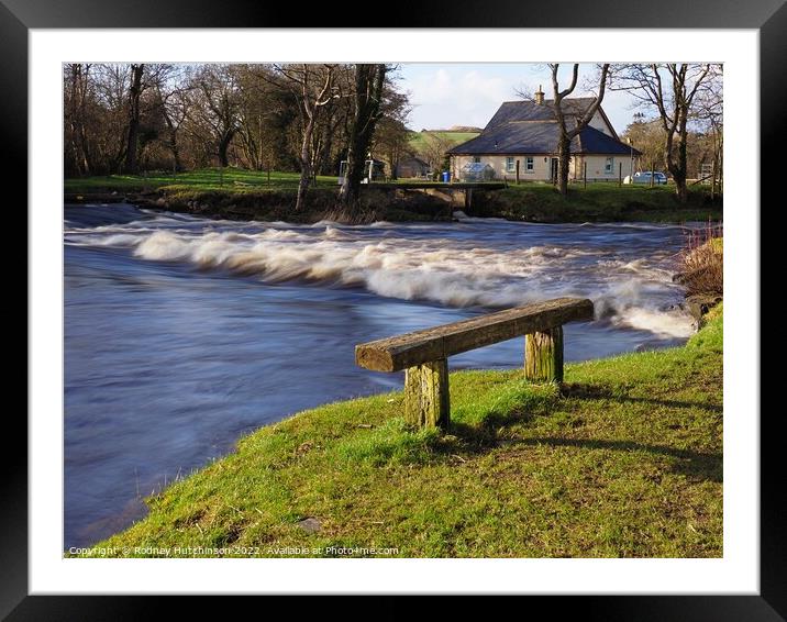 Serenity by the River Framed Mounted Print by Rodney Hutchinson