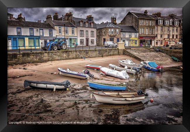 Tranquil Boats at Millport Harbour Framed Print by Rodney Hutchinson