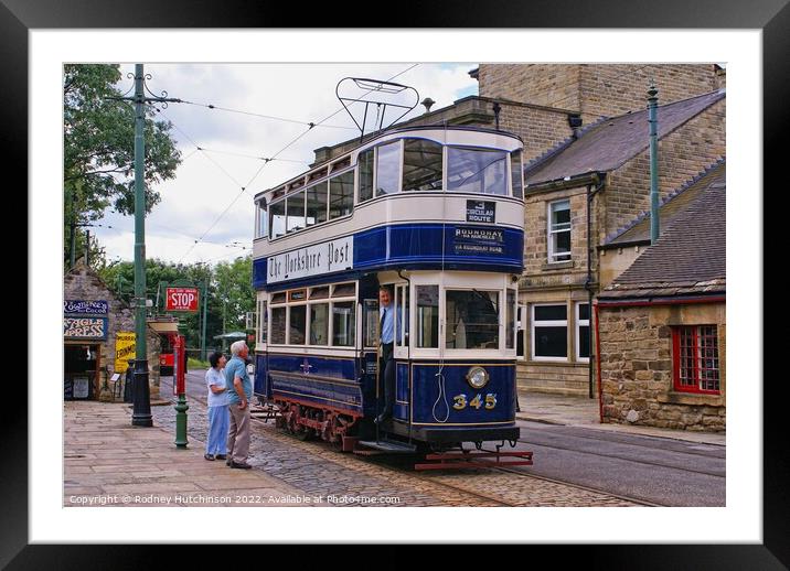 Leeds Tram 345   Framed Mounted Print by Rodney Hutchinson
