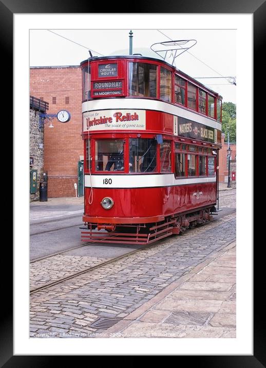 Leeds Tram 180 Framed Mounted Print by Rodney Hutchinson