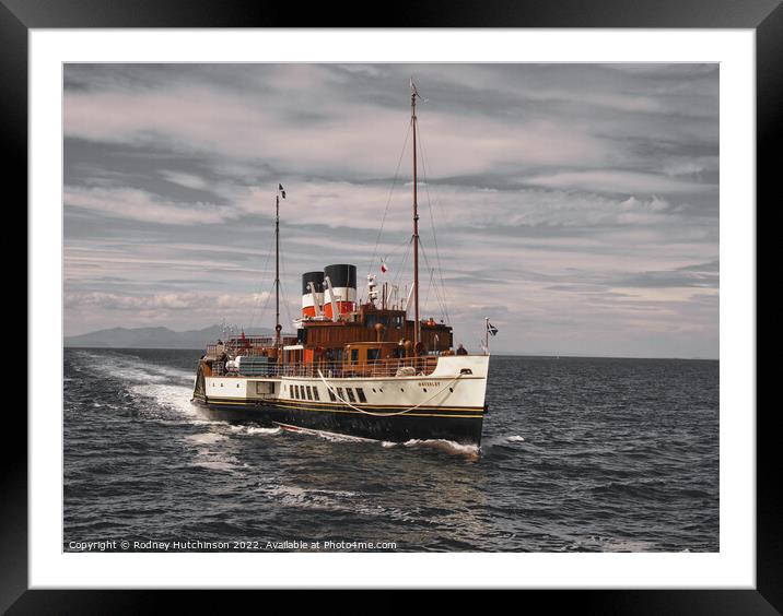 Waverley Paddle steamer Framed Mounted Print by Rodney Hutchinson