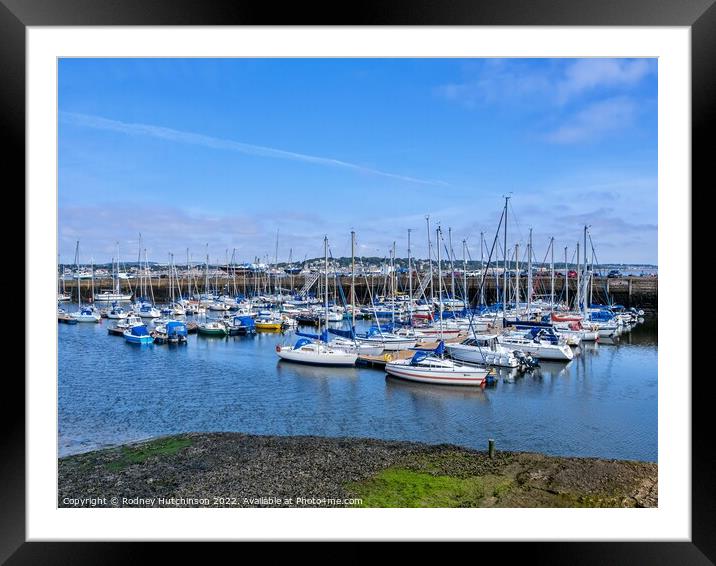 Boat and Yacht's in Tayport Framed Mounted Print by Rodney Hutchinson