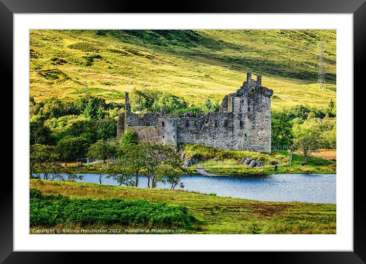 Majestic Kilchurn Castle overlooking Loch Awe Framed Mounted Print by Rodney Hutchinson