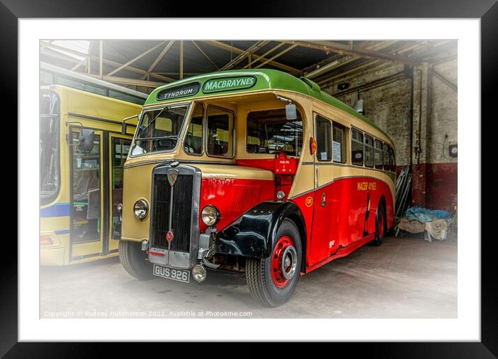 A Timeless Classic Bus Framed Mounted Print by Rodney Hutchinson