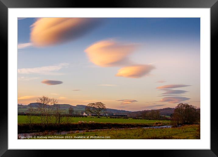Majestic Lenticular Clouds Framed Mounted Print by Rodney Hutchinson