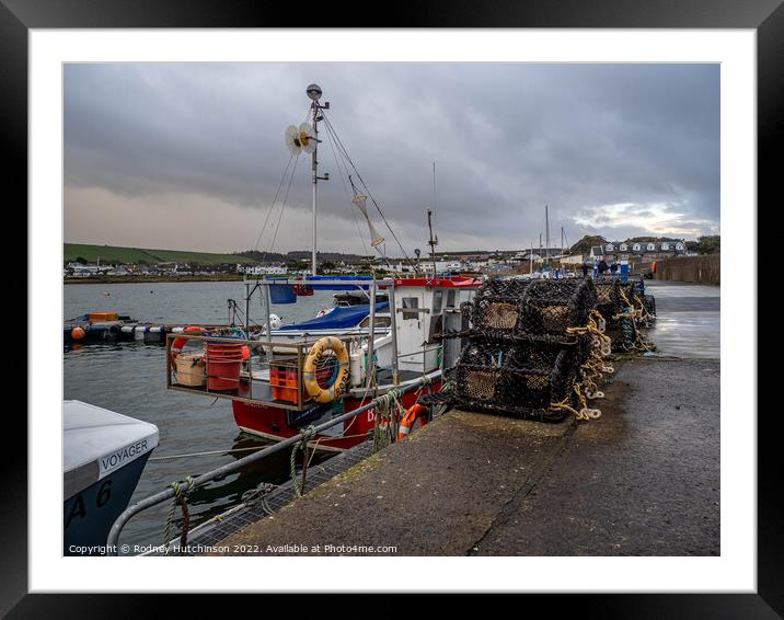 Serenity at Maidens Harbour Framed Mounted Print by Rodney Hutchinson