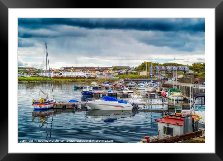 Serenity at Maidens Harbour Framed Mounted Print by Rodney Hutchinson