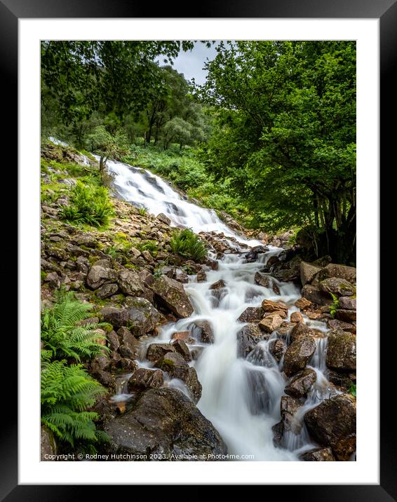 Waterfall Buttermere Framed Mounted Print by Rodney Hutchinson