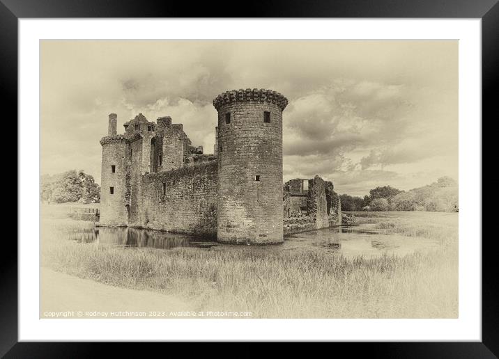 Caerlaverock Castle Framed Mounted Print by Rodney Hutchinson