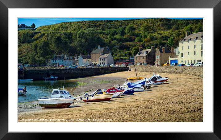Stonehaven Harbour Framed Mounted Print by Rodney Hutchinson