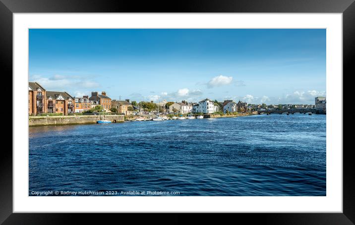 River Ayr view Framed Mounted Print by Rodney Hutchinson