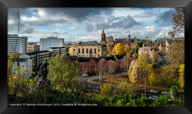 Glasgow city view Framed Print by Rodney Hutchinson