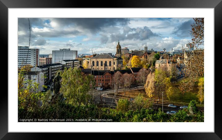 Glasgow city view Framed Mounted Print by Rodney Hutchinson