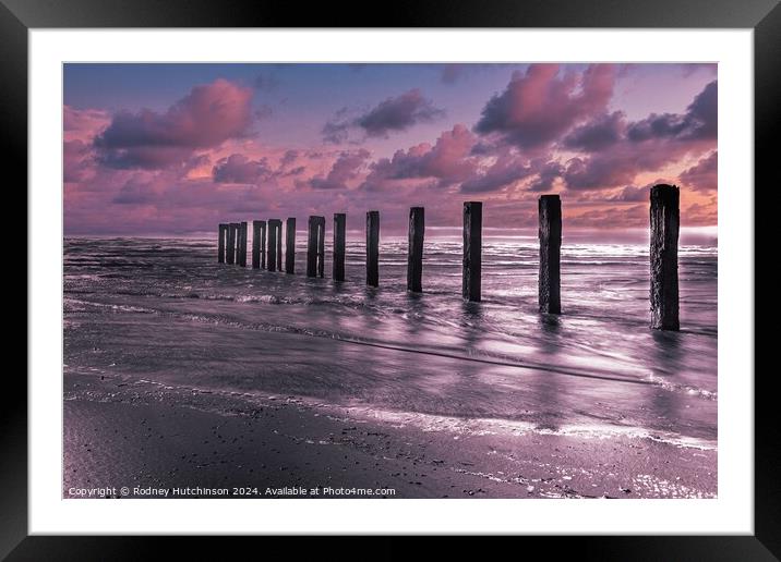Sea Breakers Framed Mounted Print by Rodney Hutchinson