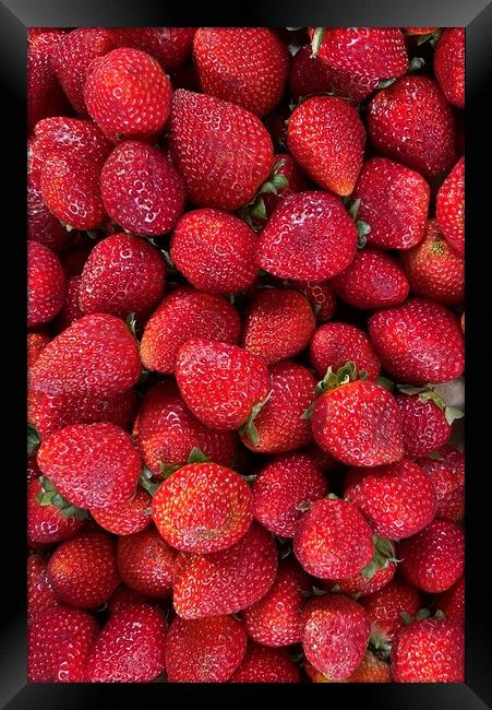 Strawberries  Framed Print by Joyce Hird