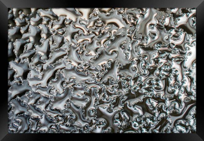 Background covered withl water drops in  close-up Framed Print by Turgay Koca