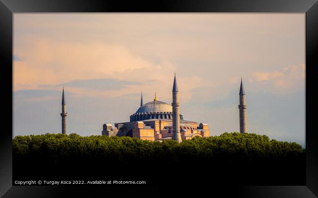 Hagia Sophia,  the world famous monument  Framed Print by Turgay Koca