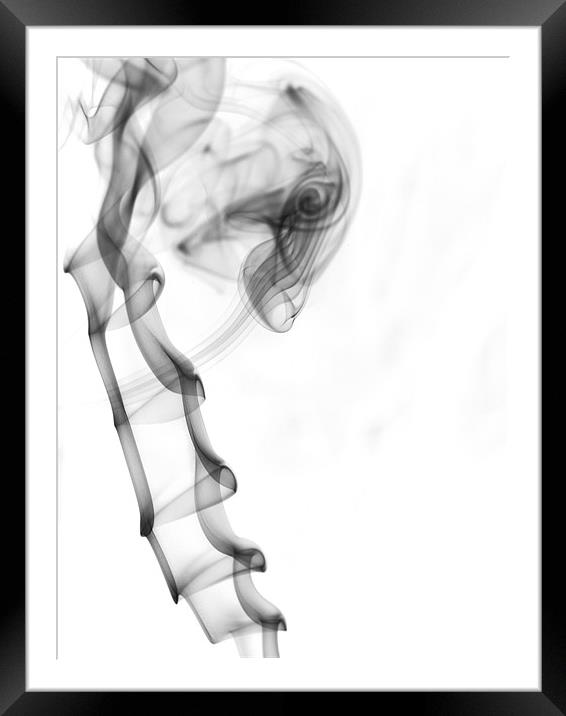 Smoke 3 Framed Mounted Print by Alex Horton-Howe