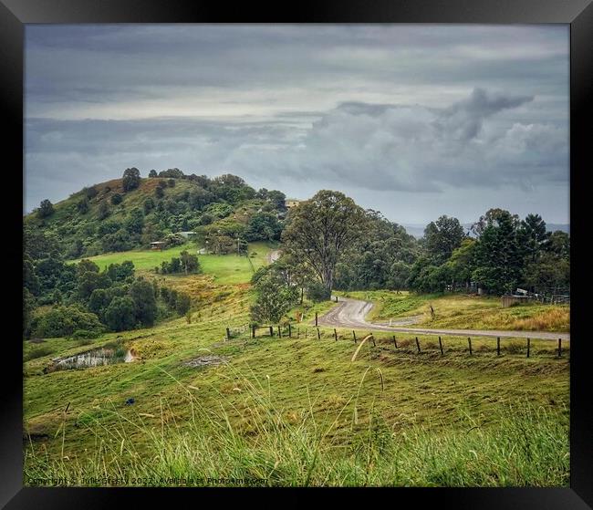 Winding Country Road Queensland Australia Framed Print by Julie Gresty