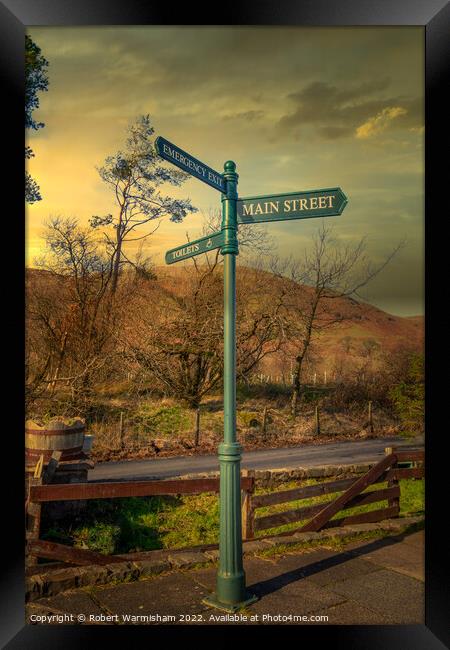 Sunset Directions Framed Print by RJW Images