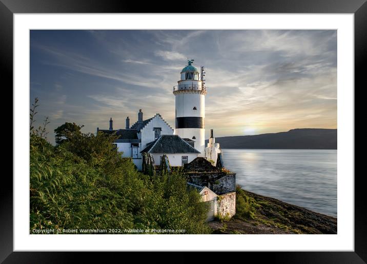 Guiding Light on the Scottish Coast Framed Mounted Print by RJW Images