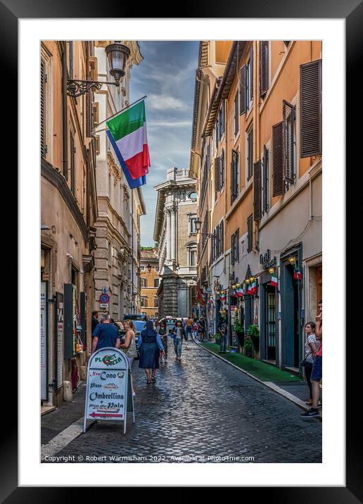 Hidden Gem in Rome Framed Mounted Print by RJW Images