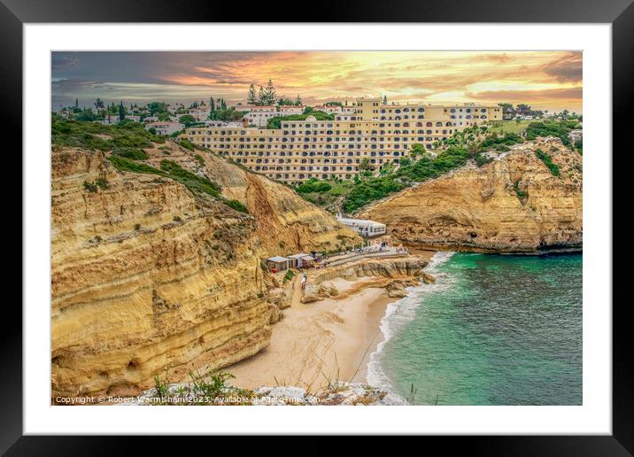 Vale De Centeanes Carvoeiro Framed Mounted Print by RJW Images