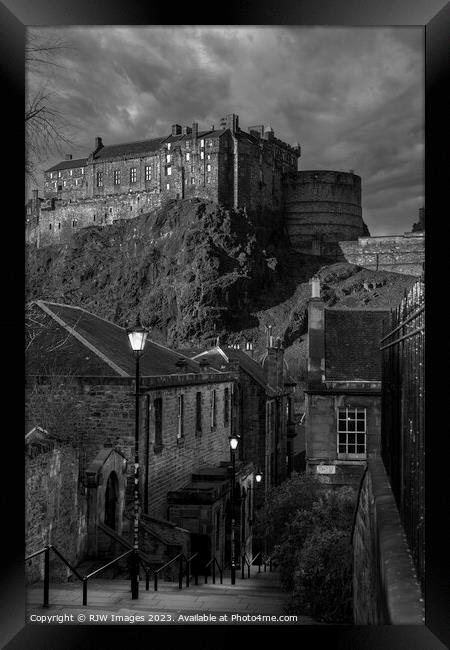 Edinburgh Castle Framed Print by RJW Images