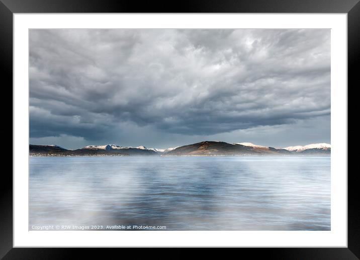 River Clyde Sea Smoke Framed Mounted Print by RJW Images