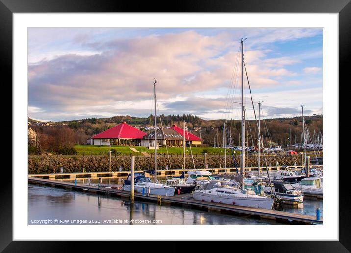 Chartroom Inverkip Marina Framed Mounted Print by RJW Images