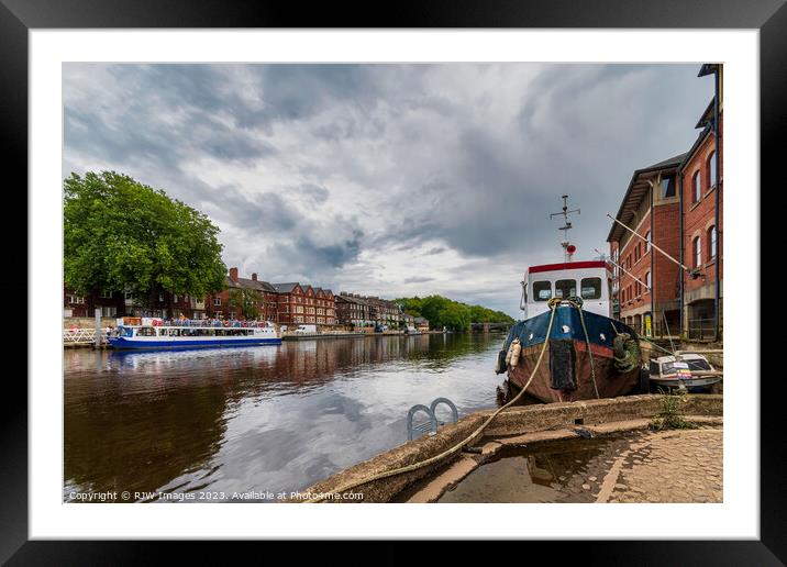 Boats of the River Ouse  Framed Mounted Print by RJW Images