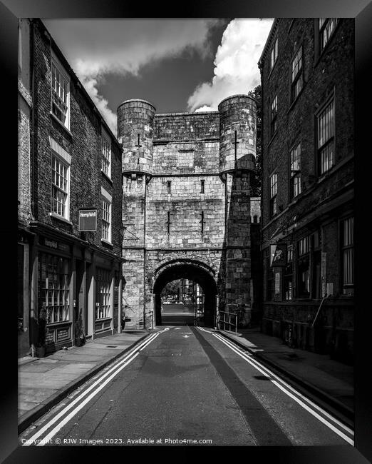 Bootham Bar York Framed Print by RJW Images