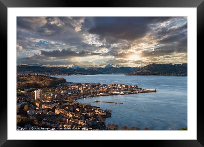 Argyll Snowcapped Mountains Framed Mounted Print by RJW Images