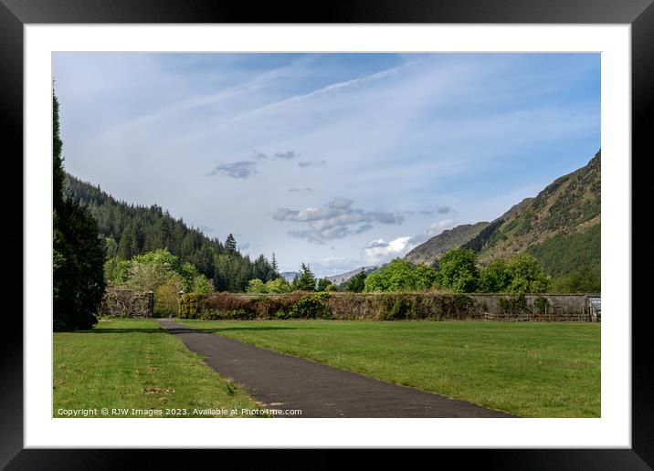 Blue Sky Over Benmore Framed Mounted Print by RJW Images