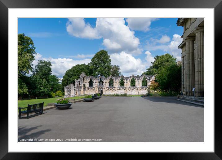 Yorkshire Museum Gardens Framed Mounted Print by RJW Images