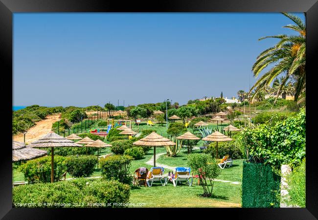 Beautiful Baia Cristal Carvoeiro Algarve Framed Print by RJW Images