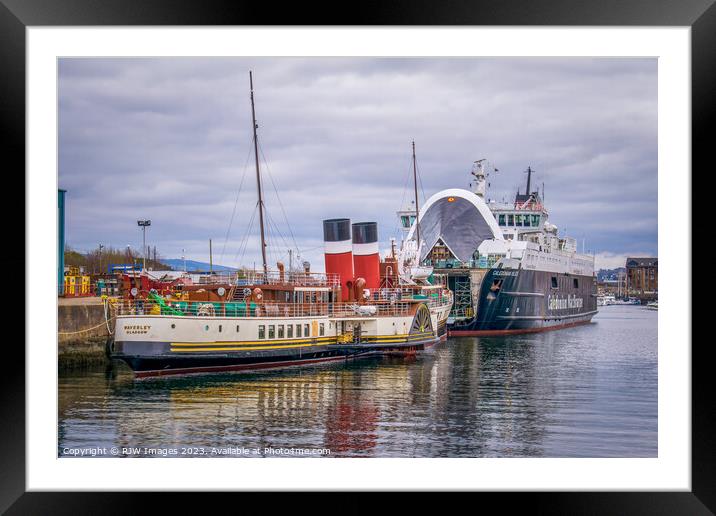 P.S. Waverley and M.V. Caledonian Isles Framed Mounted Print by RJW Images