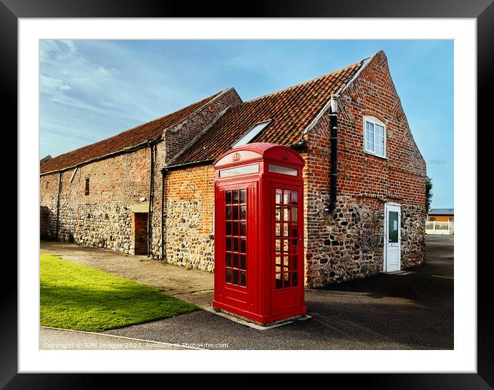 Iconic Red Phonebox Framed Mounted Print by RJW Images
