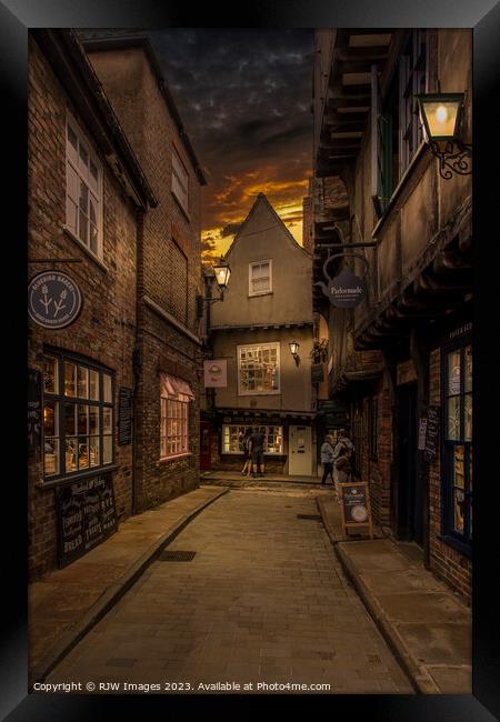 York and the Little Shambles Framed Print by RJW Images