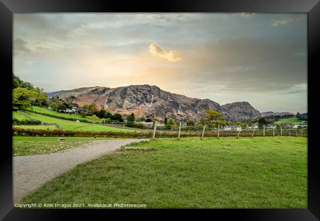 Lake District Sunset Framed Print by RJW Images
