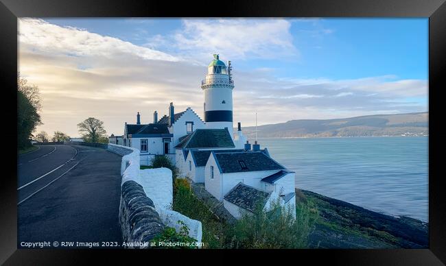 Cloch Lighthouse Gourock Framed Print by RJW Images
