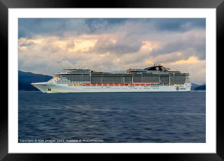 MSC Preziosa Framed Mounted Print by RJW Images