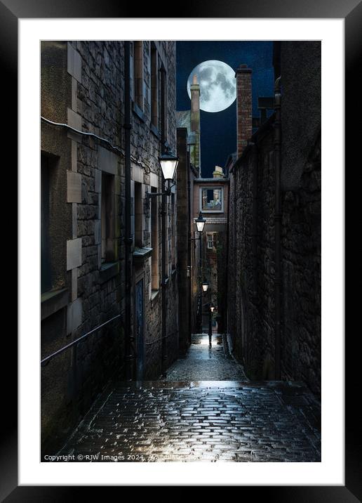 Edinburgh Mary Kings Close Framed Mounted Print by RJW Images