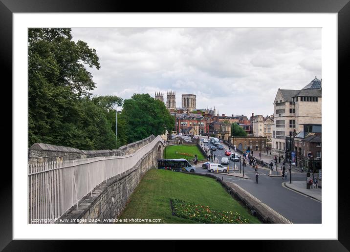 York Minster from Lendal Bridge Framed Mounted Print by RJW Images